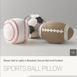 Restoration Hardware Sports Ball accent pillows- set of 3
